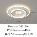 Modern white rectangular led chandelier living room ceiling light