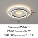 Modern white rectangular led chandelier living room ceiling light