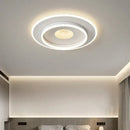 Modern white rectangular led chandelier living room ceiling light