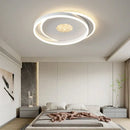 Modern white rectangular led chandelier living room ceiling light