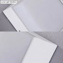 Modern white rectangular wall light warm white hallway direct wired