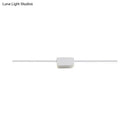 Modern white rectilinear wall sconce bathroom led mirror light