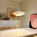 Modern white & red gradient ufo pendant light dining room