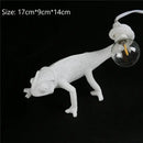 Modern white resin chameleon led table lamp for bedroom reading