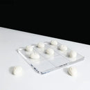 Modern white resin pieces acrylic tic-tac-toe set living room decor