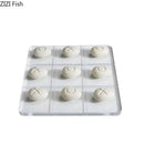 Modern white resin pieces acrylic tic-tac-toe set living room decor