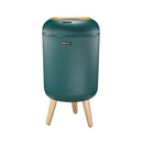 Modern white ribbed 10l luxury sensor trash can kitchen decor