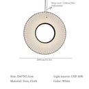 Modern white ribbed circular pendant light dining room hanging lamp