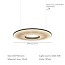 Modern white ribbed circular pendant light dining room hanging lamp