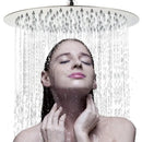 Modern white round rainfall shower head bathroom fixture