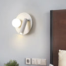 Modern white round wall mounted sconce bedroom acrylic light