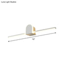 Modern white slim rod bath vanity led wall sconce 110v-240v