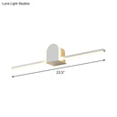 Modern white slim rod bath vanity led wall sconce 110v-240v
