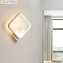DecorBites™ Modern LED Bedside Wall Light - Aluminum Minimalistic Sconce Lighting in Black/White, 8"/10"/12.5" Dia