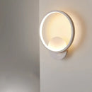 DecorBites™ Modern LED Bedside Wall Light - Aluminum Minimalistic Sconce Lighting in Black/White, 8"/10"/12.5" Dia