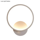 DecorBites™ Modern LED Bedside Wall Light - Aluminum Minimalistic Sconce Lighting in Black/White, 8"/10"/12.5" Dia