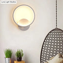 DecorBites™ Modern LED Bedside Wall Light - Aluminum Minimalistic Sconce Lighting in Black/White, 8"/10"/12.5" Dia