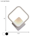 DecorBites™ Modern LED Bedside Wall Light - Aluminum Minimalistic Sconce Lighting in Black/White, 8"/10"/12.5" Dia