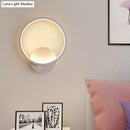 DecorBites™ Modern LED Bedside Wall Light - Aluminum Minimalistic Sconce Lighting in Black/White, 8"/10"/12.5" Dia