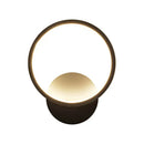 DecorBites™ Modern LED Bedside Wall Light - Aluminum Minimalistic Sconce Lighting in Black/White, 8"/10"/12.5" Dia