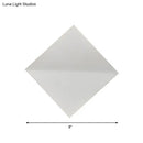 DecorBites™ Stylish Curved Wall Sconce with Acrylic Squared Shade: Warm/White LED Bedroom Lamp