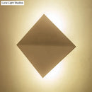 DecorBites™ Stylish Curved Wall Sconce with Acrylic Squared Shade: Warm/White LED Bedroom Lamp