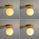 Modern white textured ceramic wood led ceiling light bedroom