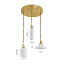 Modern white textured glass ceramic led pendant light kitchen