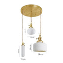 Modern white textured glass ceramic led pendant light kitchen