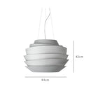 Modern white tiered industrial iron art pendant lights kitchen decor