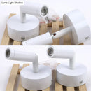 Modern white tube wall light adjustable bedroom sconce