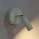 Modern white tube wall light adjustable bedroom sconce
