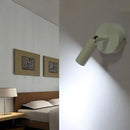Modern white tube wall light adjustable bedroom sconce