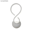 DecorBites™ Modern Acrylic LED Wall Sconce - Twist Design, White Finish, Ideal for Living Room Lighting