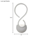 White Twist Wall Lamp