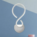 DecorBites™ Modern Acrylic LED Wall Sconce - Twist Design, White Finish, Ideal for Living Room Lighting
