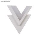 Modern white v-neck flush mount wall light bedroom led sconce