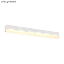 Modern white wave led vanity light fixture bathroom wall lamp