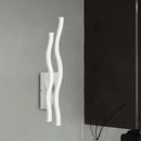 Modern white waving acrylic wall lamp fixture – living room led