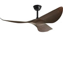 Modern white wood ceiling fan living room sleek wing blades