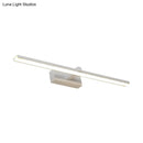 Modern white & wood led wall lamp bathroom vanity light
