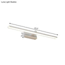 Modern white & wood led wall lamp bathroom vanity light