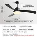 Modern wood 56 inch 3-leaf fan light with remote control dining room