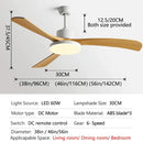 Modern wood 56 inch 3-leaf fan light with remote control dining room