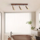 Modern wood and beige concrete led ceiling spotlight living room