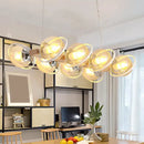 DecorBites™ Modern Glass Hanging Light Fixture - Cognac Bubble Shade Island Lighting