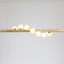 DecorBites™ Minimalistic Milk Glass Suspension Light: Elegant Jewelry Pendant for Dining Room
