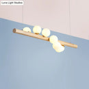 DecorBites™ Minimalistic Milk Glass Suspension Light: Elegant Jewelry Pendant for Dining Room