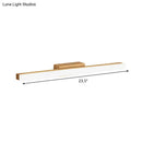 Modern wood and gold led wall vanity light bathroom sconce