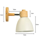 Modern wood and metal wall sconce – bedroom aisle led wood wall light